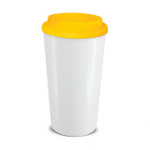 Cafe Cup-Grande - Black or White Body with 12 Colour Option for Screw on Lid 