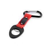 Carabiner with bottle holder 