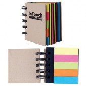 Cardboard Spiral Notebook with Noteflags