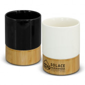 Ceramic Mug with Bamboo Base