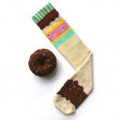 Chocolate Doughnut Socks