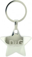 Chrome Plated Star Keyring