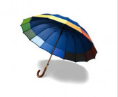 Classic Umbrella with Wooden Shaft 