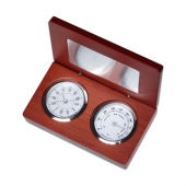 Clock W/ Hygrometer In Box