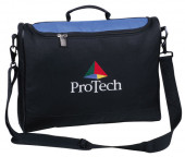 Conference Bag with Curved Zip Closure