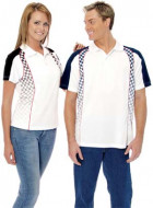 Cool Dry Polyester Polo Shirt Tri-Colour Design