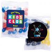 Corporate Colour Jelly Beans in 60 Gram Cello Bag 