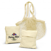 Cotton Mesh Foldable Tote Bag