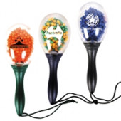 Crystal Maracas with Coloured Beads