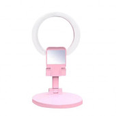 Custom 2-in-1 Folding Mobile Phone Bracket LED Ring Light 