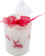 Decorated Glass Candle Holder 