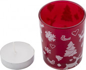 Decorated Glass Candle Holder 