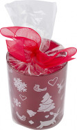 Decorated Glass Candle Holder