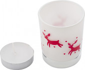 Decorated Glass Candle Holder 