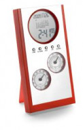 Desk Clock With Calendar, Analogue Thermometer And Hydrometer