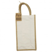 Double Jute Wine Bag 