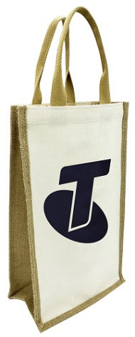Double Jute Wine Bag 