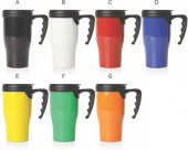 Double Walled Plastic Thermo Travel Mug - 475ml