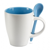 Dual Mug With Spoon 