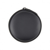 Earbud / Headphone Set in Round EVA Zippered Case 