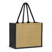 Extra Wide Jute Tote Bag 