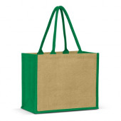 Extra Wide Jute Tote Bag 