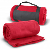 Fleece Blanket with Strap 