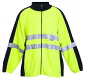 Fluoro Polar Fleece Jacket With 3M Reflective Panel