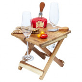 Foldable Cheese & Wine Board Table 