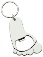 Foot Shaped Bottle Opener Keyring