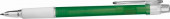 Frosted Ballpoint Pen with Rubber Grip - Green