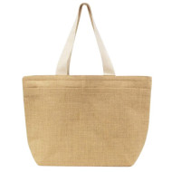 Gabby Laminated Jute Shopping Bag 