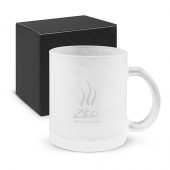 Glass Coffee Mug Frosted Finish 