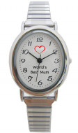 Gold/Silver Plated Ladies Dress Watch With Bracelet Bands 