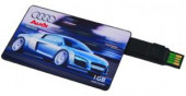 Gold USB Credit Card Flash Drive