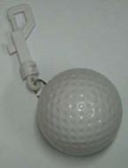 Golf Ball Ponco Holder Keyring