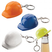 Hard Hat Keyring with Bottle Opener