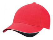 Heavy Brushed Cotton Cap with Short Velcro Fastener 