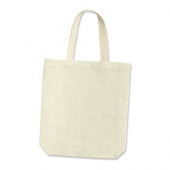 Jute Tote Bag with Webbing Handles 