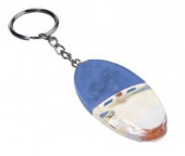 Key Ring Magnifier With Red Light 