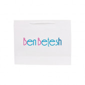 Large Crosswise Paper Bag with Fabric Flat Handle(320 x 250 x 110mm) 