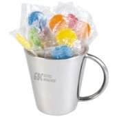 Lollipops In Double Wall Stainless Steel Coffee Cup