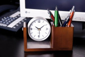 Luxurious desk clock set