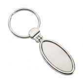 Matt Finish Oval Keyring