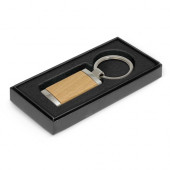 Metal Framed Wood Keyring 