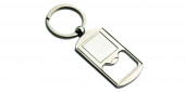 Metal Keyring with Shiny Chrome