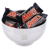 Mini Mars Bars in Stainless Steel Bowl