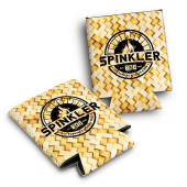 Natural Woven Pattern Can Cooler