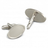 Oval Metal Cufflinks 