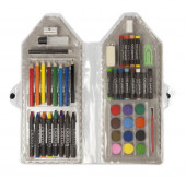 Pencil Shaped 48 Piece Art Case 